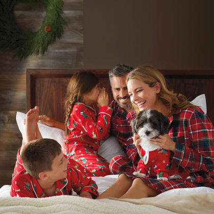 Company Cotton™ Family Flannel Womens Nightshirt - Red Plaid
