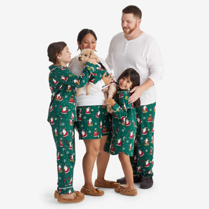 Company Cotton™ Family Flannel Womens Shorts Set - Santa