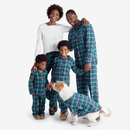 Company Cotton ™ Family Flannel Womens Henley Pajama Set - Chalet Plaid