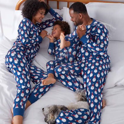 Company Organic Cotton™ Matching Family Pajamas - Womens Pajama Set - Santa