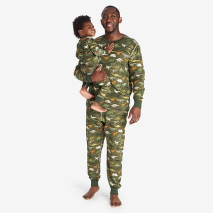 Company Organic Cotton™ Matching Family Pajamas - Mens Pajama Set - Dinosaur