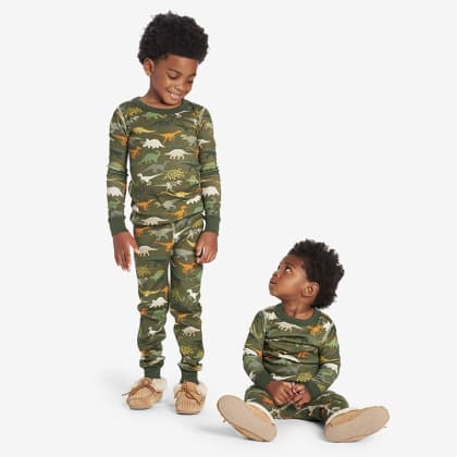 Company Organic Cotton™ Matching Family Pajamas - Kids’ Pajama Set - Dinosaur