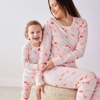 Company Organic Cotton™ Matching Family Pajamas – Kids’ Pajama Set  - Cosmo Unicorn