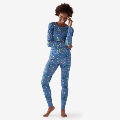 Company Organic Cotton™ Matching Family Pajamas – Womens Pajama Set  - Cosmo Dino