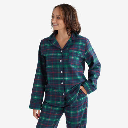 Company Cotton™ Family Flannel Womens Classic Pajama Set - Holiday Plaid