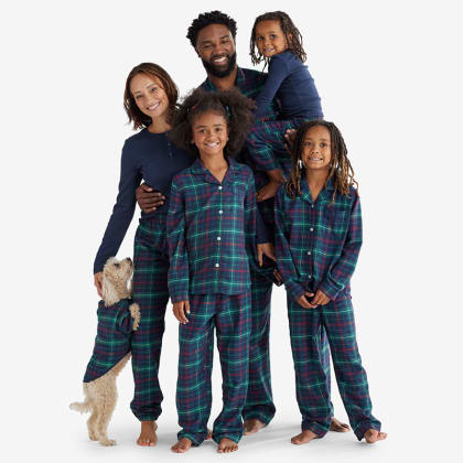 Company Cotton™ Family Flannel Dog Pajamas - Holiday Plaid