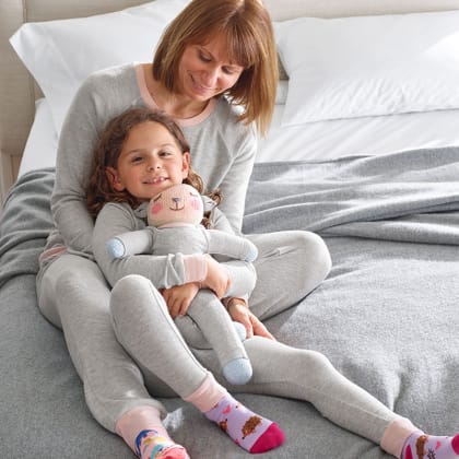 Mother Pajama Set - Heather Gray