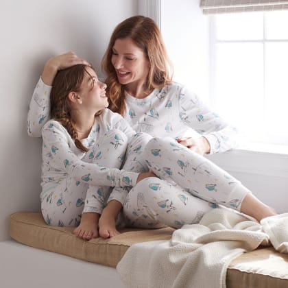 Mother & Daughter Cozy Sleepwear – Kids’ Pajama Set - Birds