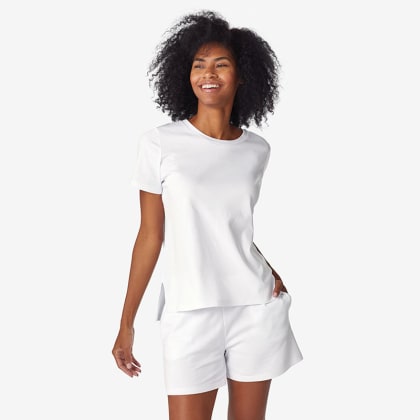 Legends Luxury™ Pima Cotton Womens Shorts Set - White