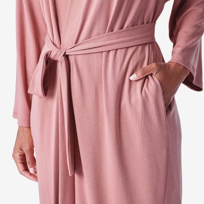 Legends Luxury™ Pima Cotton Kimono Robe - Rose
