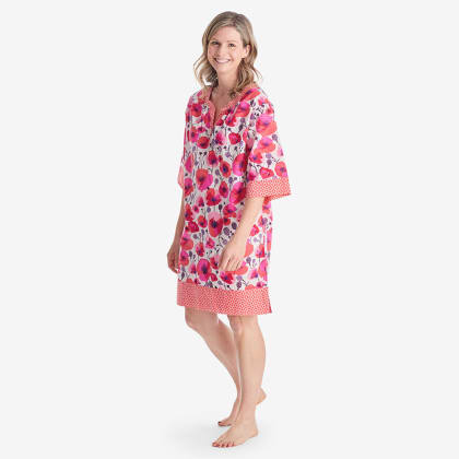 Company Cotton™ Printed Voile Womens Caftan - Poppy