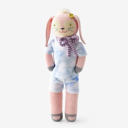 Company Organic Cotton™ Matching Mother & Daughter Tie-Dyed Pajamas: Doll Shorts Set - Blue