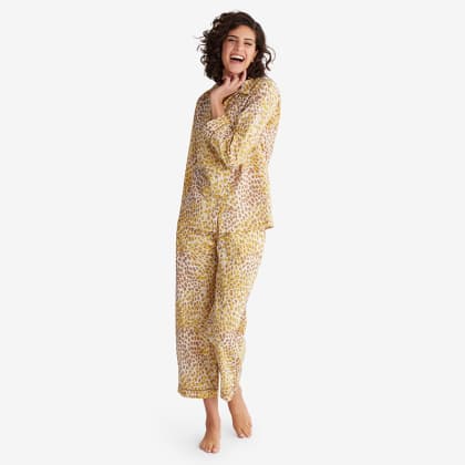 Company Cotton™ Printed Voile Womens Pajama Set - Cheetah