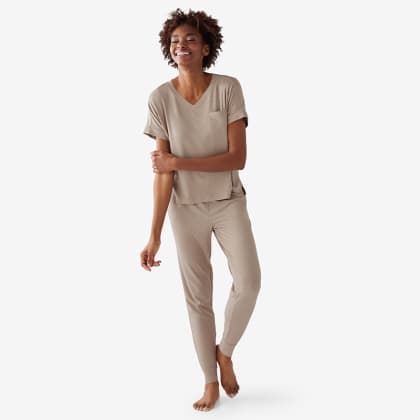 Company Essentials™ Viscose From Bamboo Jogger Pants Pajama Set