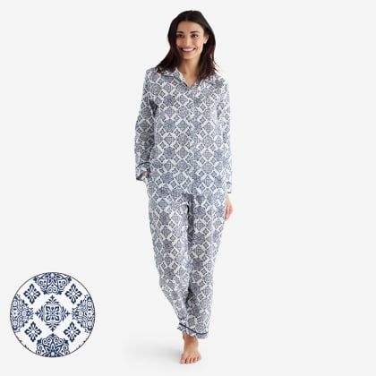 Company Cotton™ Printed Voile Womens Pajama Set - Boho Medallion