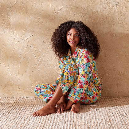 Company Cotton™ Printed Voile Womens Pajama Set - Garden Party