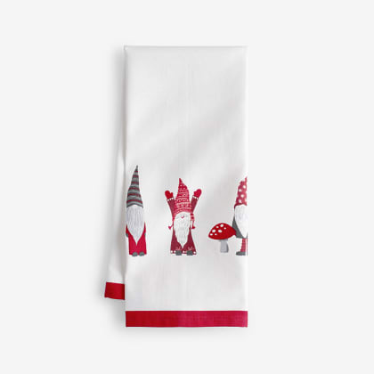 Holiday Tea Towel - Gnomes