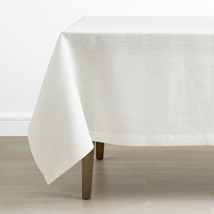 Solid Linen Tablecloth - Off White