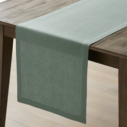 Solid Linen Table Runner - Thyme