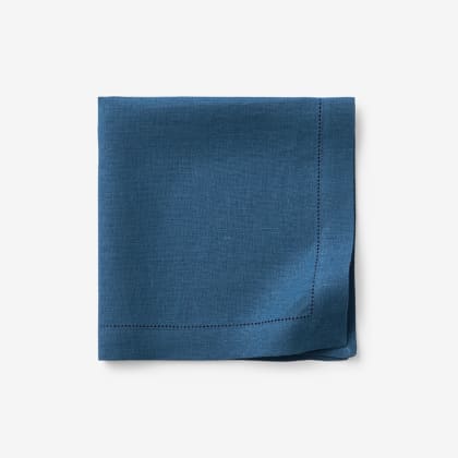 Solid Linen Napkin, Set Of 4 - Dark Blue