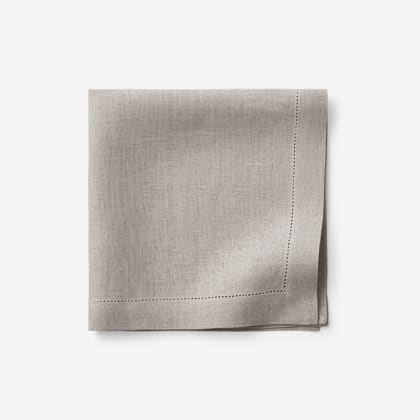 Solid Linen Napkin, Set Of 4 - Taupe