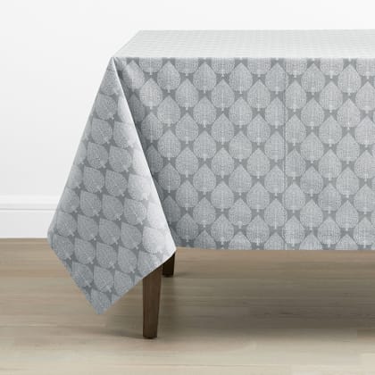 Trees Cotton Tablecloth - Silver