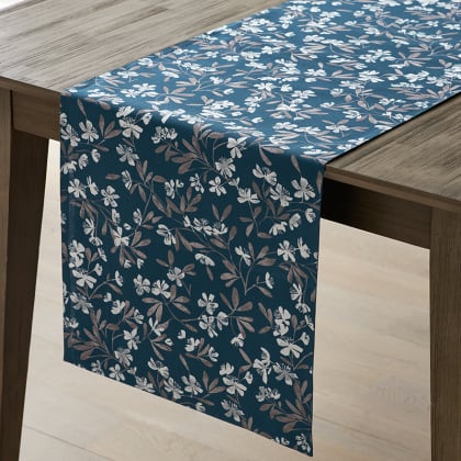 Printed Cotton Table Runner - Wild Floral