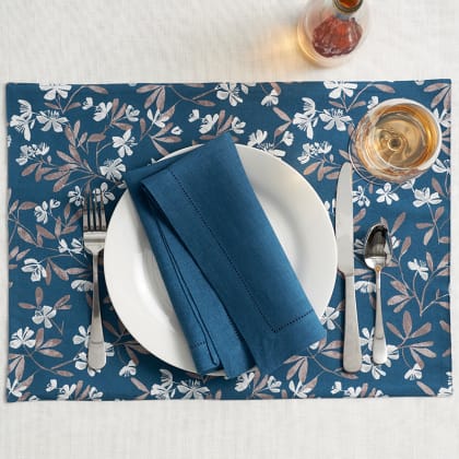 Printed Cotton Placemat, Set Of 4 - Wild Floral
