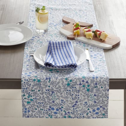 Printed Cotton Table Runner - Claire