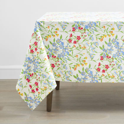 Printed Cotton Tablecloth - Floral Fields