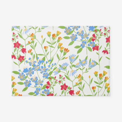 Printed Cotton Placemat, Set of 4 - Floral Fields