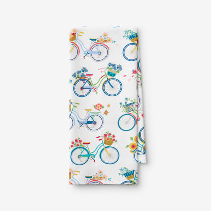 Company Cotton™ Novelty Kitchen Tea Towel - Bicycle Ride