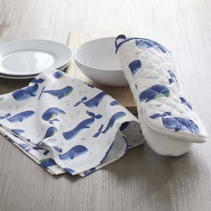 Company Cotton™ Novelty Kitchen Tea Towel - Whale