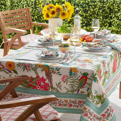 Autumn Garden Cotton Tablecloth