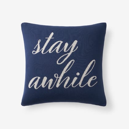 Summer Knit Pillow Cover - Stay Awhile