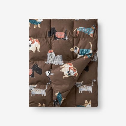 LoftAIRE™ Holiday Printed Dog Comforter - Autumn Dogs