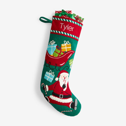 Holiday Felt Stocking - Santa