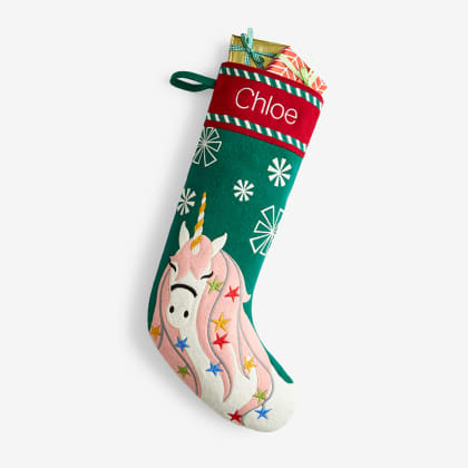 Holiday Felt Stocking - Unicorn