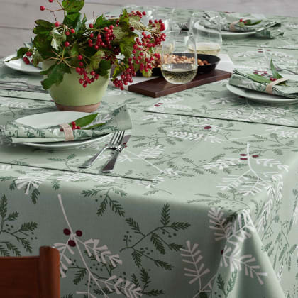 Seasonal Printed Cotton Tablecloth