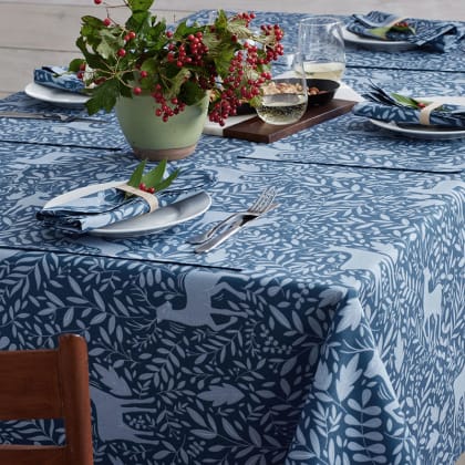Seasonal Printed Cotton Tablecloth