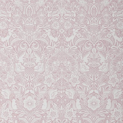The Company Store x Wallshoppe Little Bunny Wallpaper - Pink