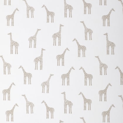 The Company Store x Wallshoppe Giraffe Wallpaper - Beige