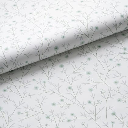 The Company Store x Wallshoppe Ava Wallpaper - Ditsy Floral Willow Green