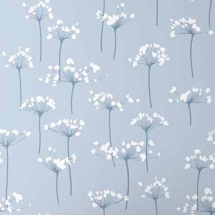 The Company Store x Wallshoppe Dandelion Wallpaper  - Dandelion Pale Blue