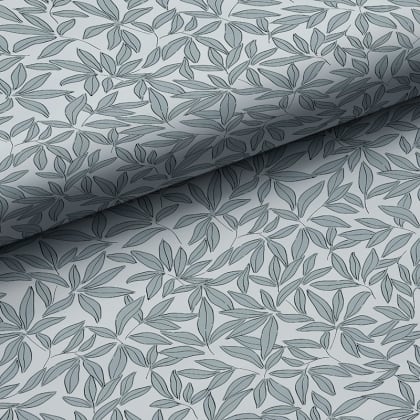 The Company Store x Wallshoppe Scattered Leaf Wallpaper  - Scattered Leaf Silver