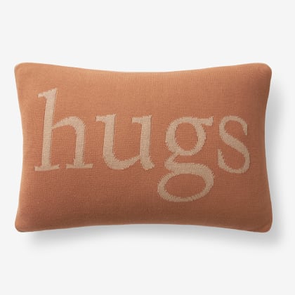 Holiday Knit Pillow Cover  - Hugs