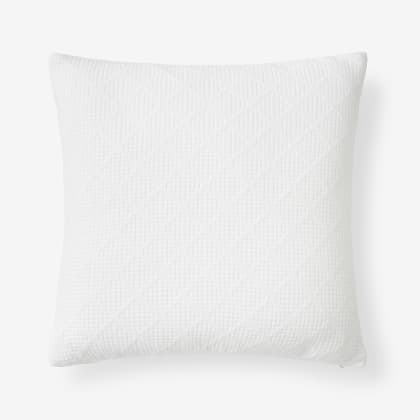 Diamond Decorative Pillow Cover  - White