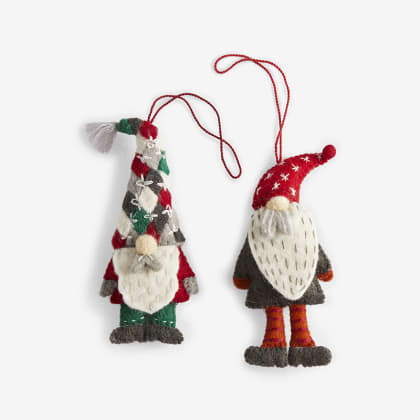 Holiday Felt Ornaments - Gnome