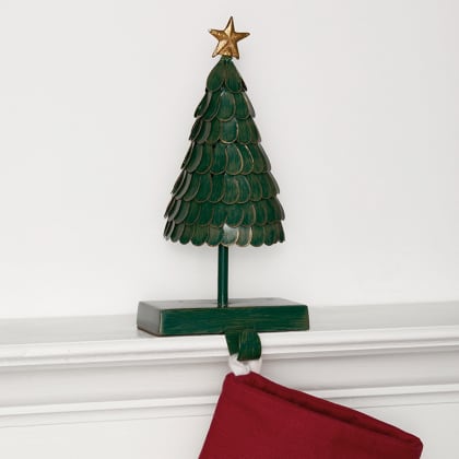 Holiday Stocking Holder - Scalloped Tree