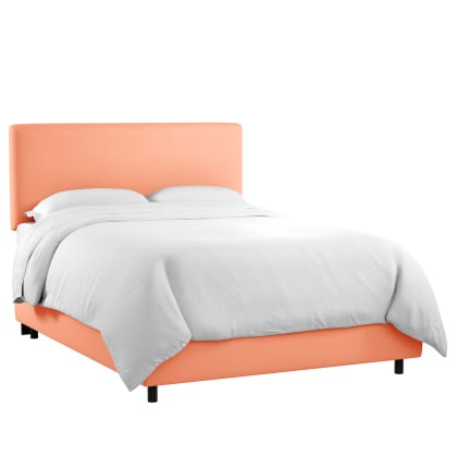 Tribeca Velvet Bed - Papaya